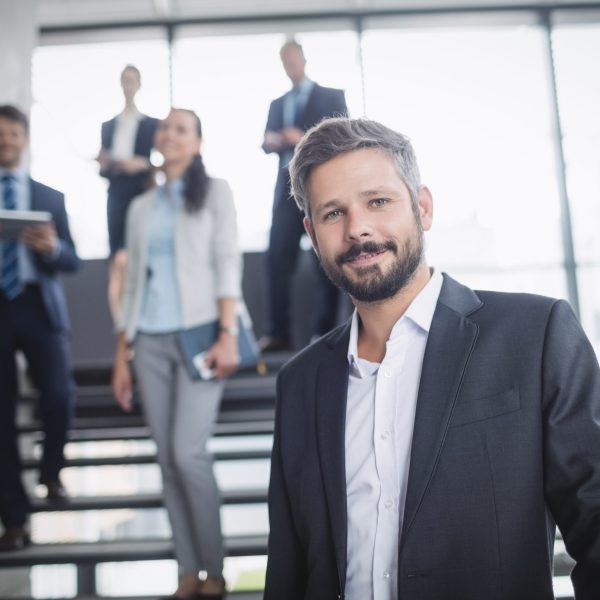 Portrait of a confident businessman in office